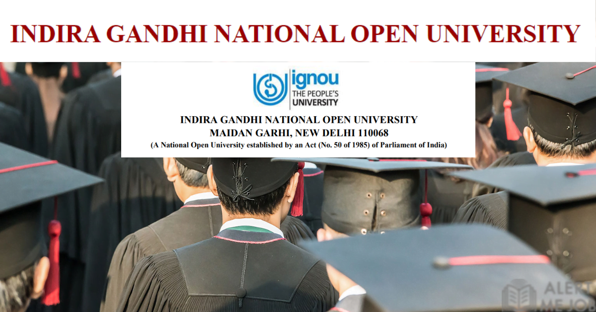 IGNOU invites Application for the Teaching posts