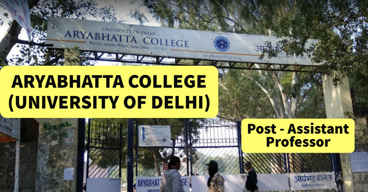 aryabhatta college Recruitment of asst. Professor