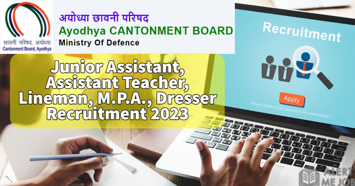 Ayodhya cantonment board bharti Various post