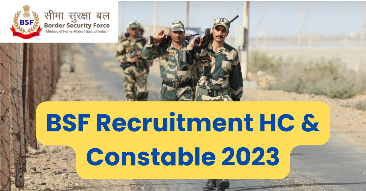 BSF jobs for HC and Constable for Veterinary Staff