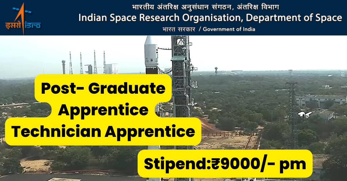 ISRO Apprentice Alert 2023 for Graduate Technician 9 ISRO Apprentice Alert 2023 for Graduate Technician