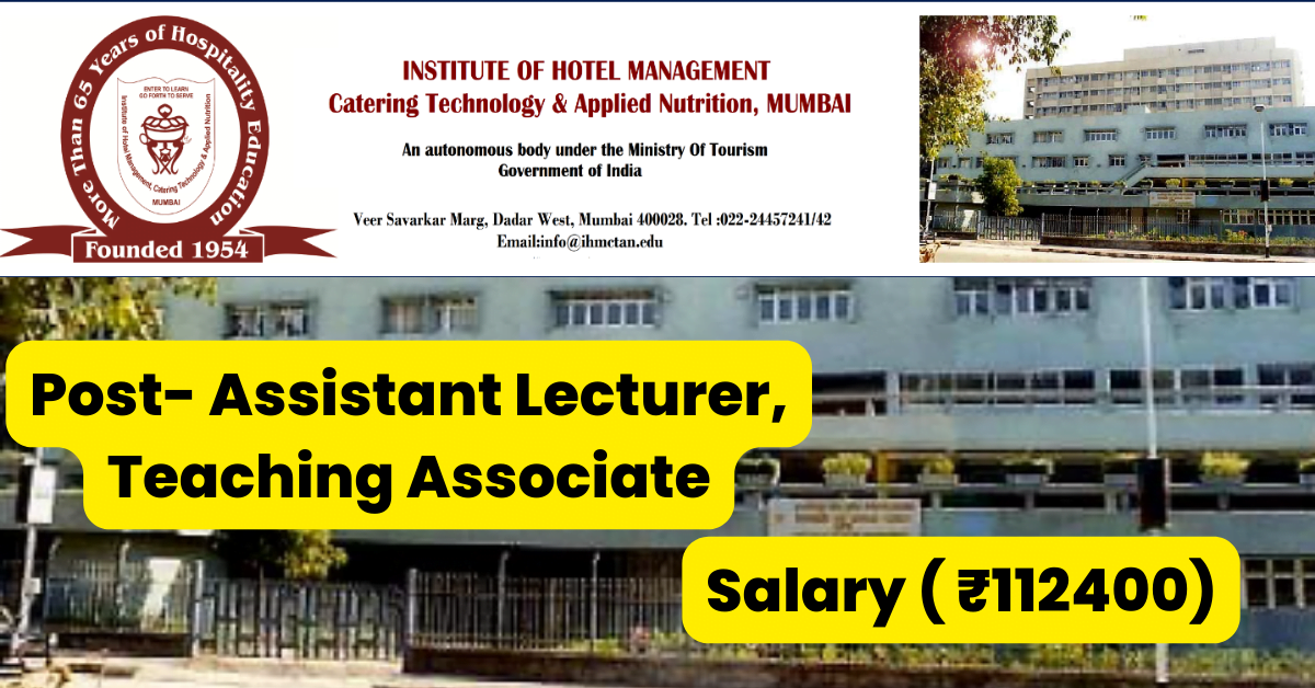 Institute of Hotel Management Mumbai Job Alert 2023