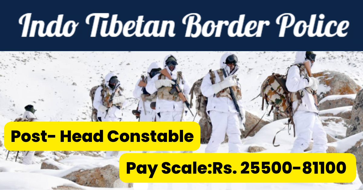 ITBP Job Alert 2023 for Head Constable