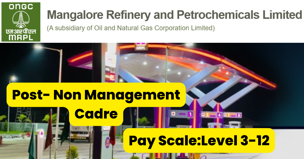 MRPL Job Alert 2023 of Non Management Cadre 1 MRPL Job Alert 2023 of Non Management Cadre