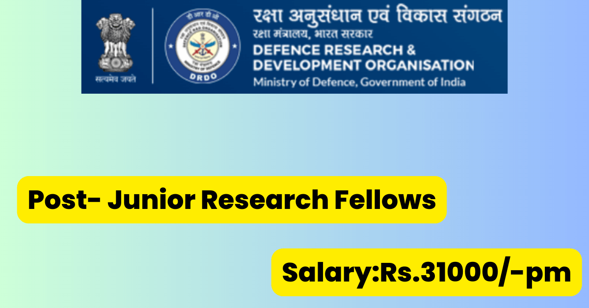 DRDO Bangaluru Job Alert 2023 for JRF