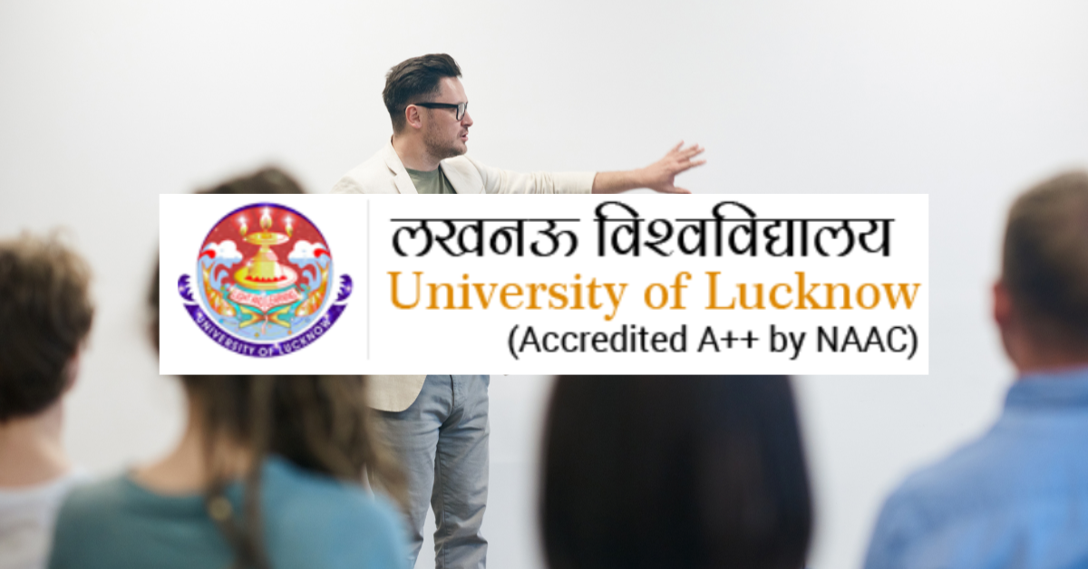 Lucknow University Recruitment Professor 2024